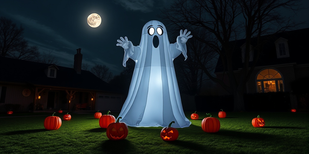 Aufblasbare Halloween-Deko auswählen.