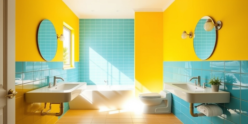 Badezimmerwand-Deko Tipps - Farbe bekennen: Mut zur Wandfarbe