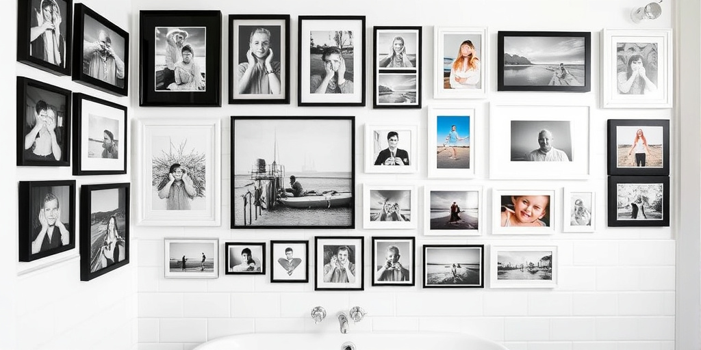 Badezimmerwand-Deko Tipps - Kunstwerke und Fotografien integrieren