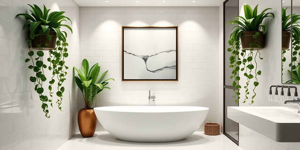 Badezimmerwände kreativ gestalten