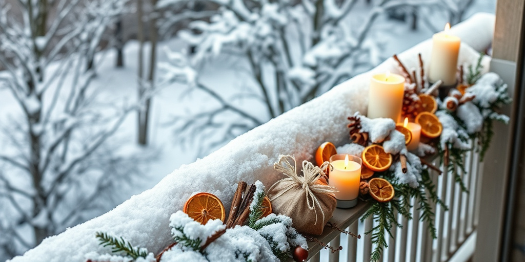 Balkon-Deko Tipps - - Winterliche Duftakzente setzen