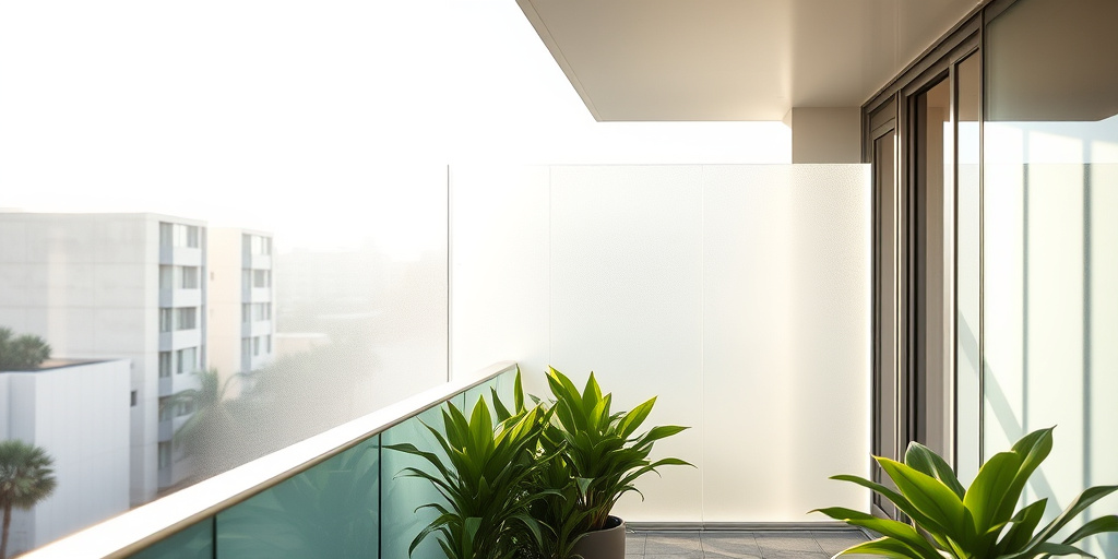 Balkon-Sichtschutz Ideen - - Moderne Eleganz: Glas und Plexiglas für Privatsphäre
