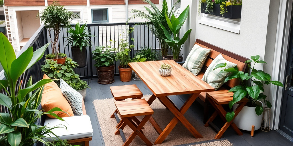 Balkon Deko Ideen - - Multifunktionale Möbelstücke für den kleinen Balkon