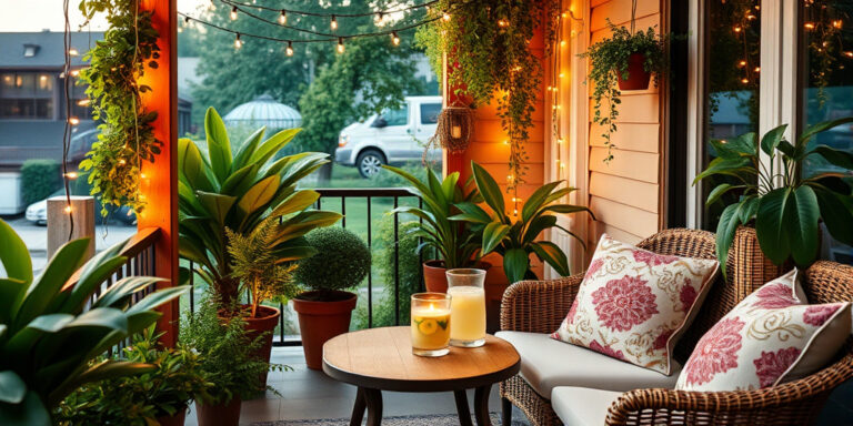 Balkon Deko Ideen für Sommerabende