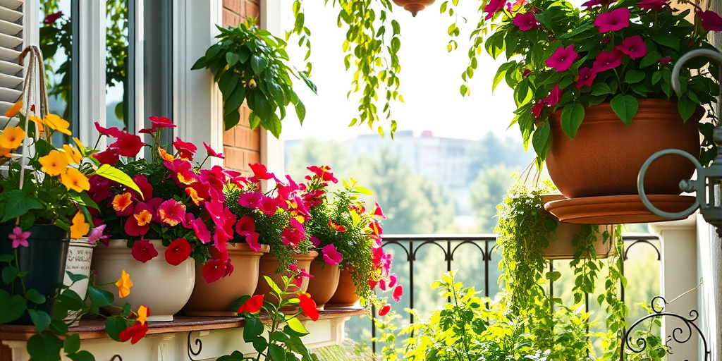 Balkon Deko Ideen für Sommerabende - - Pflanzenarrangements für frische Atmosphäre