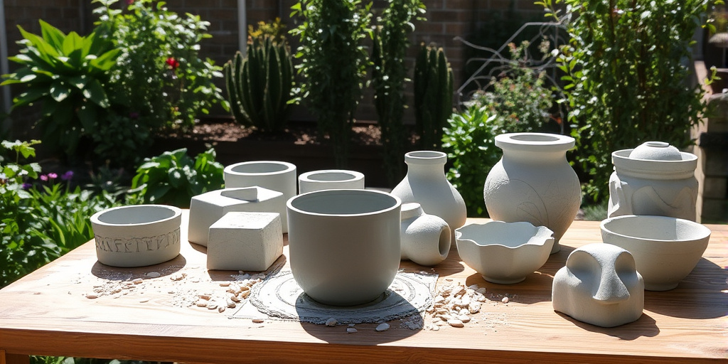 Beton-Deko im Garten - Gießen und Formen der Beton-Deko