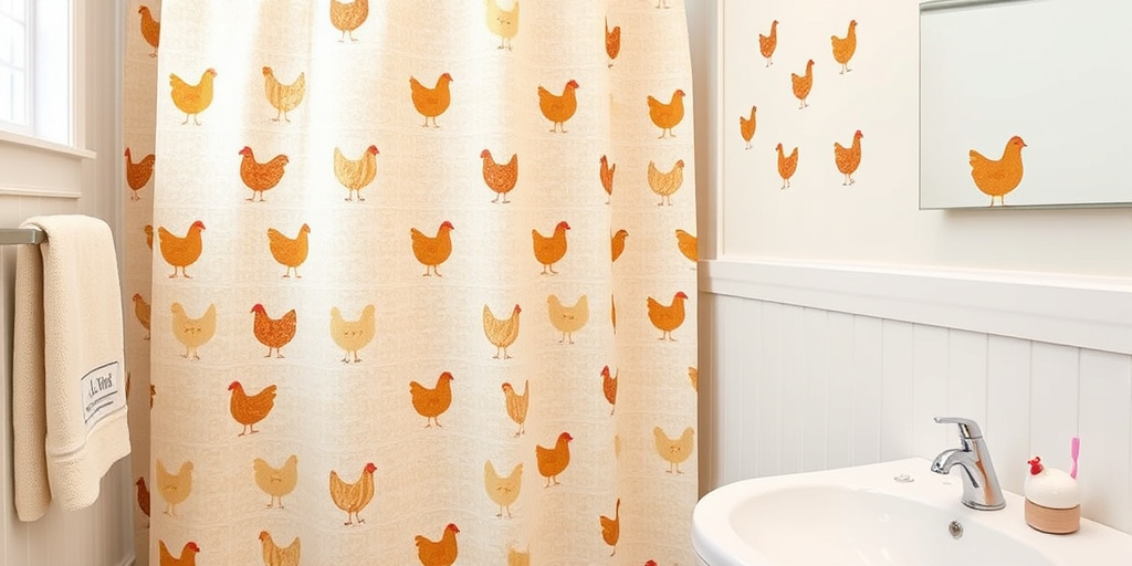 Deko-Hühner Einrichtungsideen - - Badezimmer-Oase mit Hühner-Details