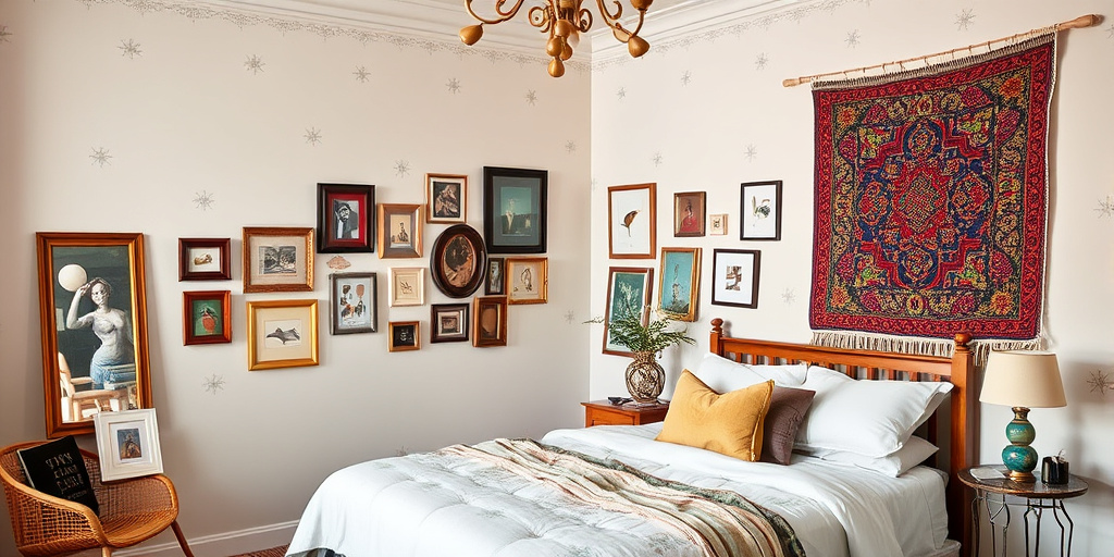 Deko-Ideen für Schlafzimmer - - Kreative Wandgestaltung