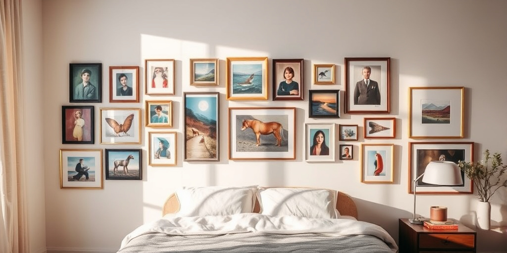 Deko-Ideen für Schlafzimmer - - Persönliche Kunstwerke
