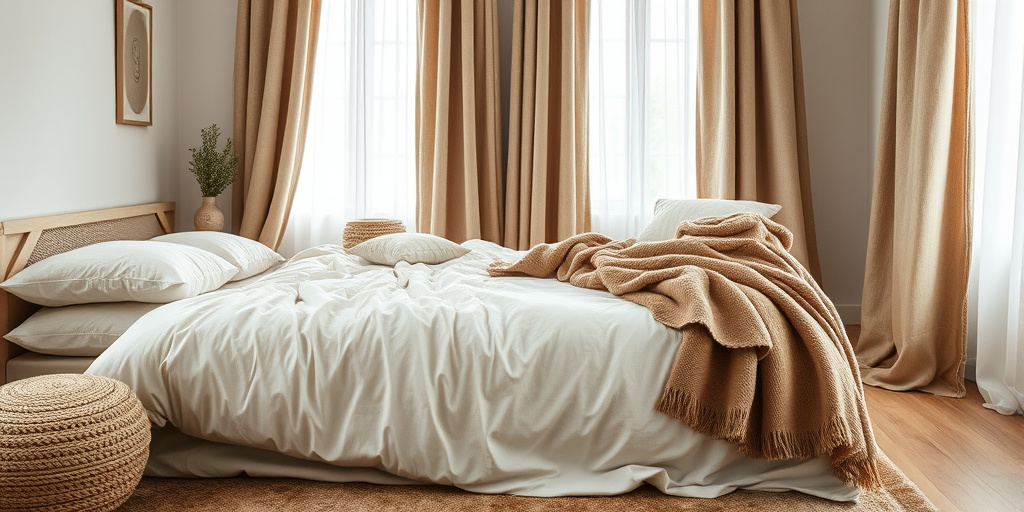 Deko-Ideen für Schlafzimmer - - Textilien für Gemütlichkeit