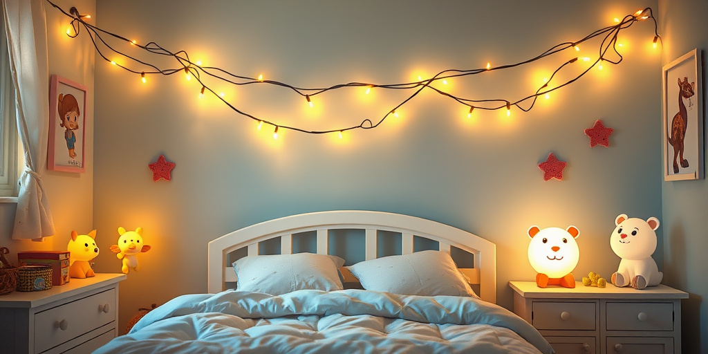 Deko-Ideen für das Kinderzimmer - - Beleuchtung mit Wow-Effekt: Lichterketten und Nachtlampen