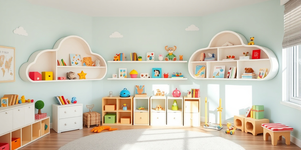 Deko-Ideen für das Kinderzimmer - - Einzigartige Wandregale: Praktisch und dekorativ zugleich