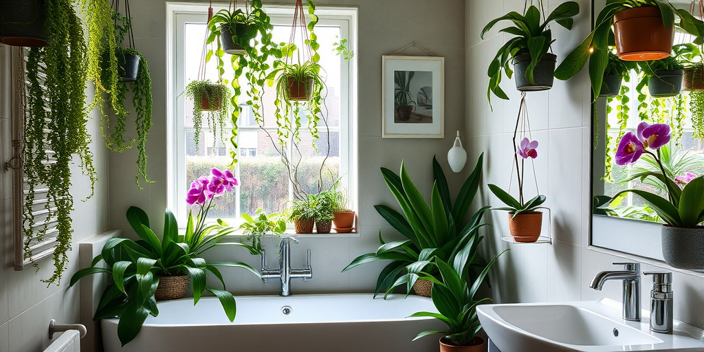 Deko-Tipps für das Badezimmer - - Pflanzenparadies im Badezimmer
