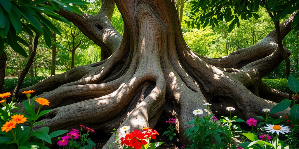 Dekowurzeln für Gartengestaltung