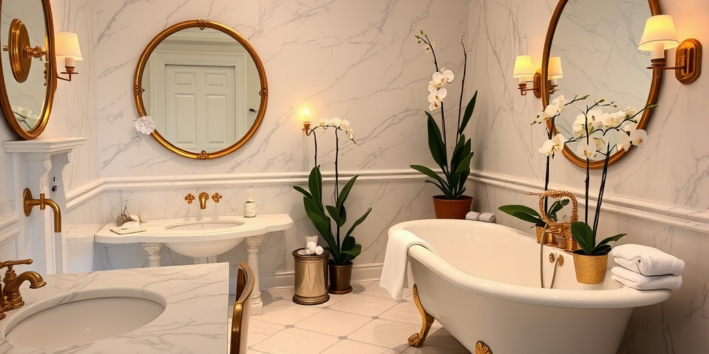 Elegante Badezimmer-Dekoration Ideen