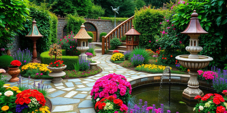 Garten in ein Paradies verwandeln.