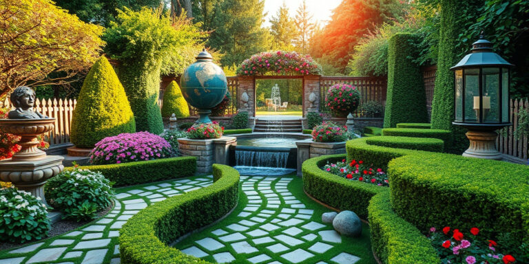 Gartenparadies durch kreative Dekoration