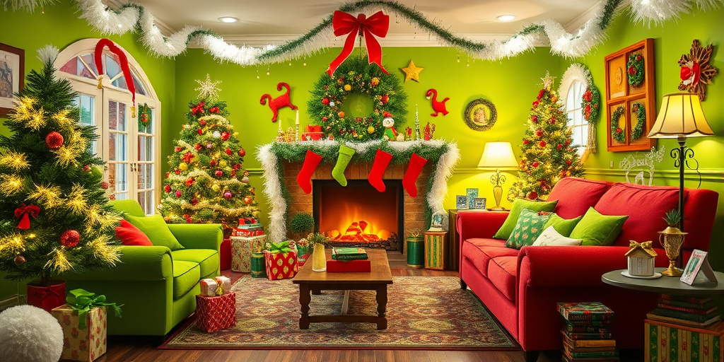 Grinch Weihnachtsdeko für Zuhause