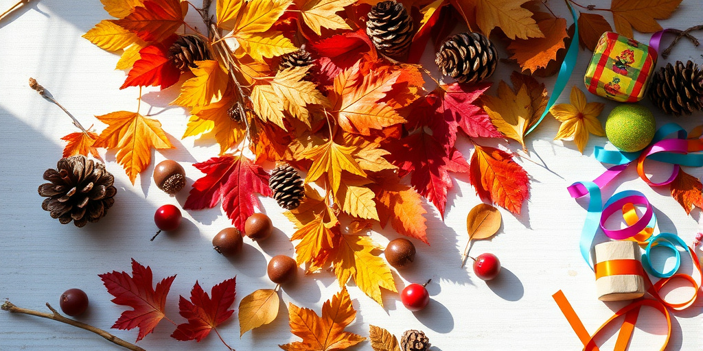 Herbstgesteck selber machen - Materialien sammeln und vorbereiten