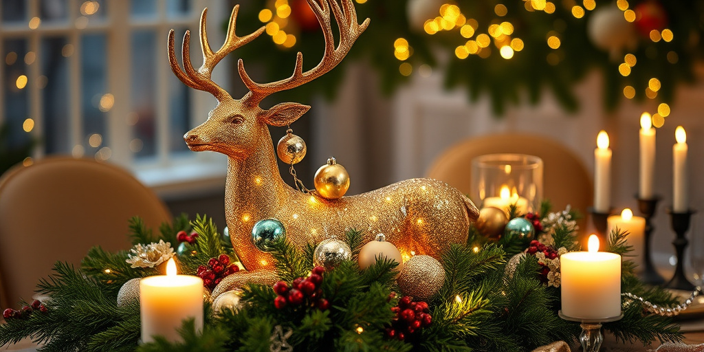 Hirsch Deko für Weihnachten