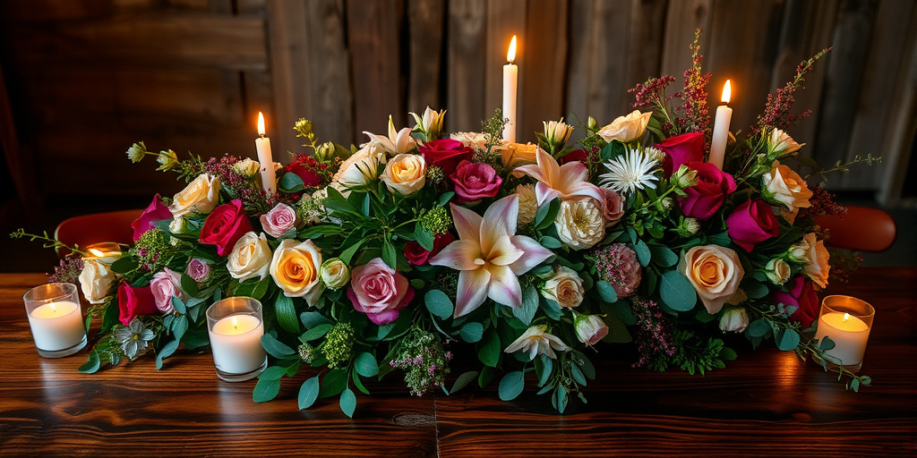 Holz-Blumen Tischdeko zaubern.