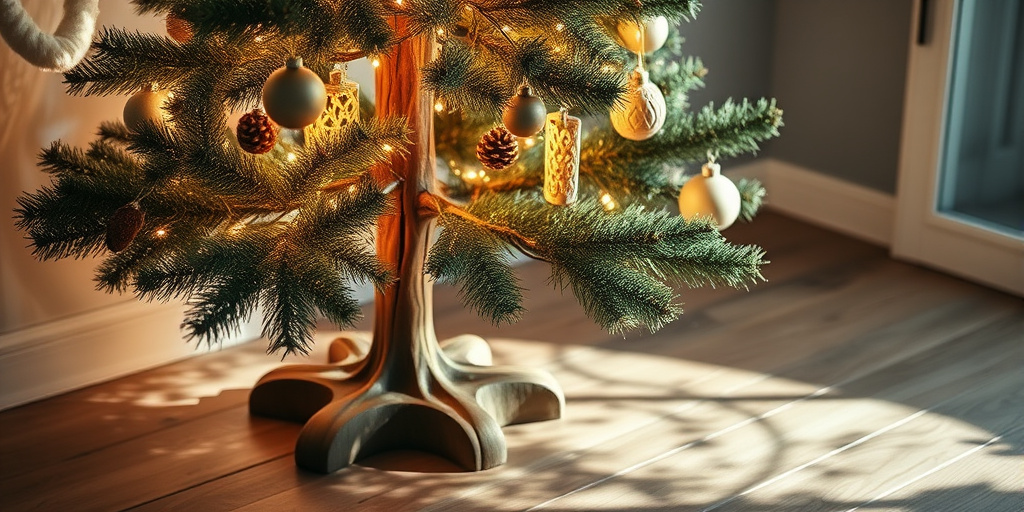 Holz-Deko für Weihnachtsbaum