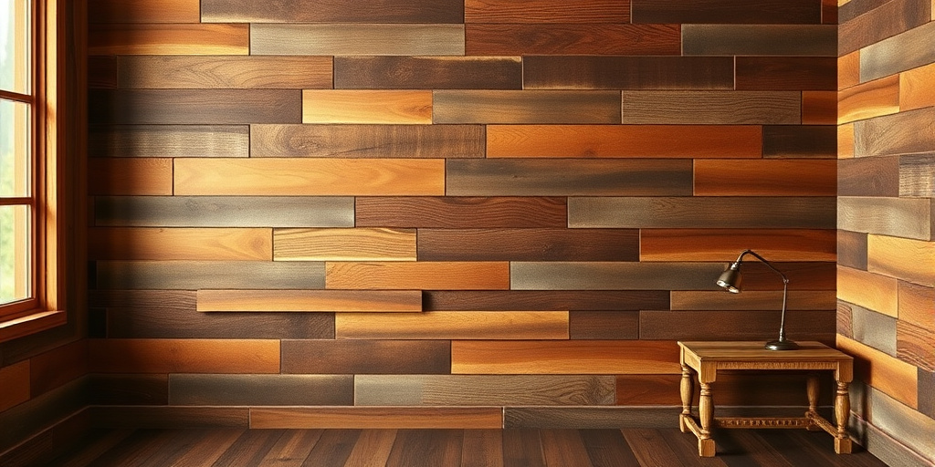Holz Deko Wand selber machen - Rustikale Holzlatten-Wandgestaltung