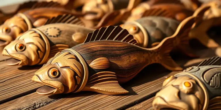 Holzdeko für Fische
