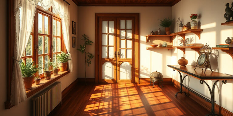 Holzfenster-Deko mit Stil