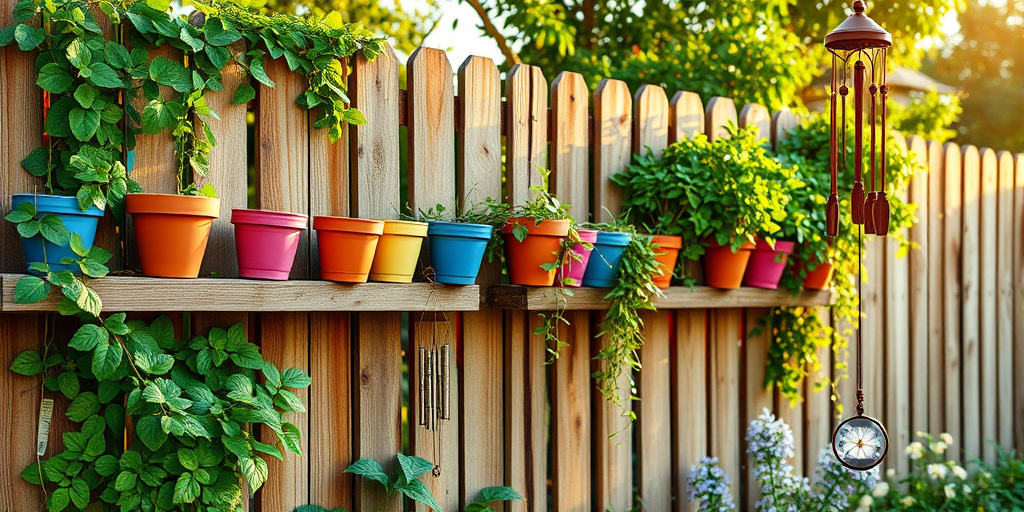 Kreative Garten-Zaun-Dekorationen