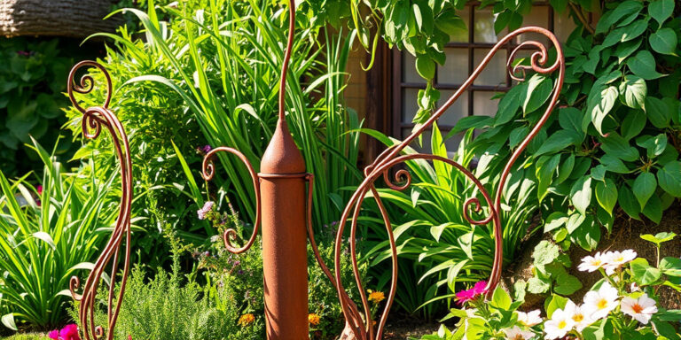 Kreative Rost-Deko für Garten