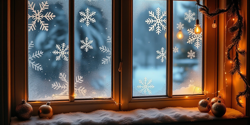 Magische Fensterdeko zur Weihnachtszeit