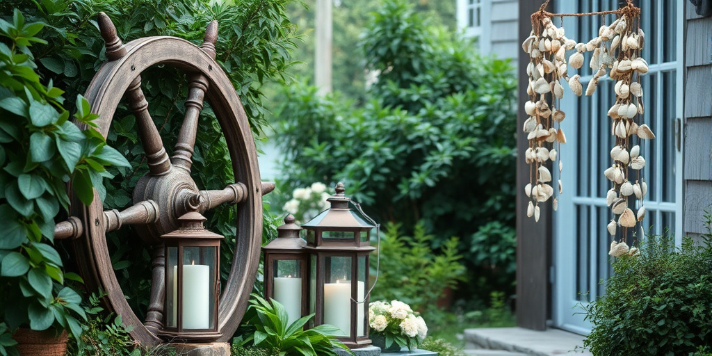 Maritime Garten-Deko auswählen.