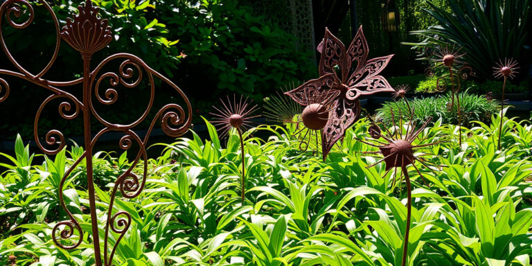 Metall Deko für Garten