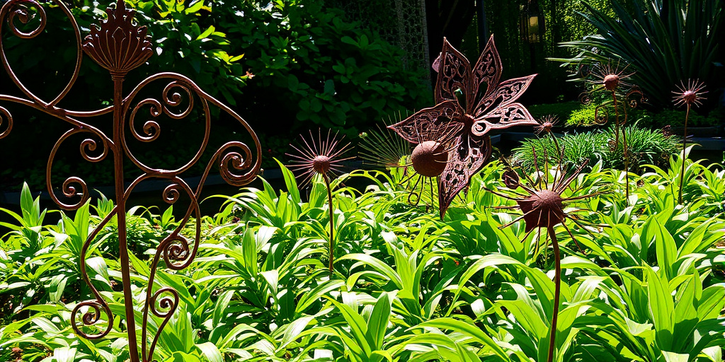 Metall Deko für Garten