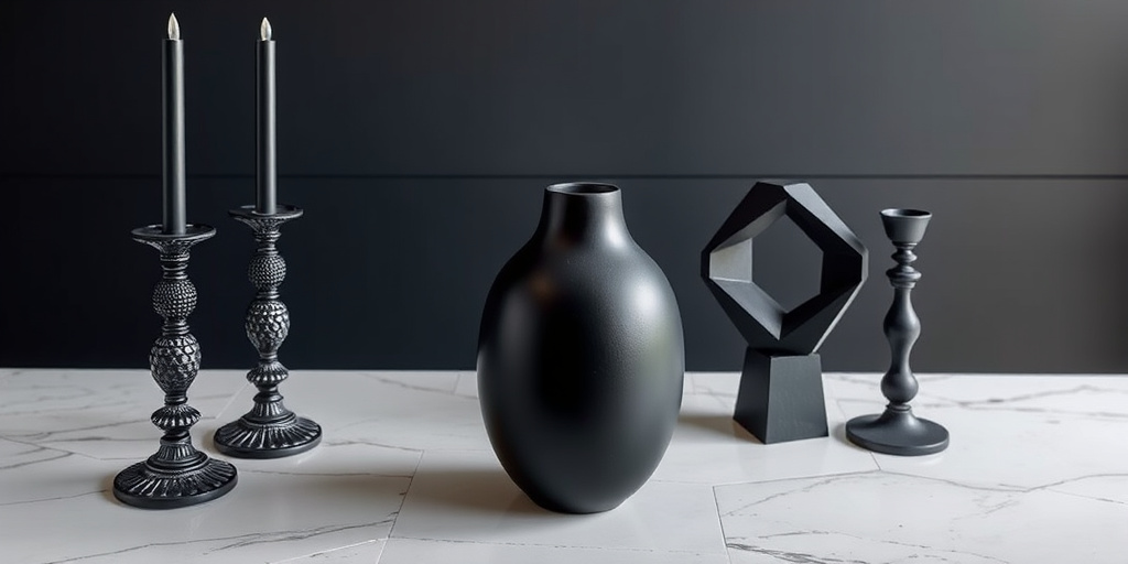 Moderne schwarze Wohnideen