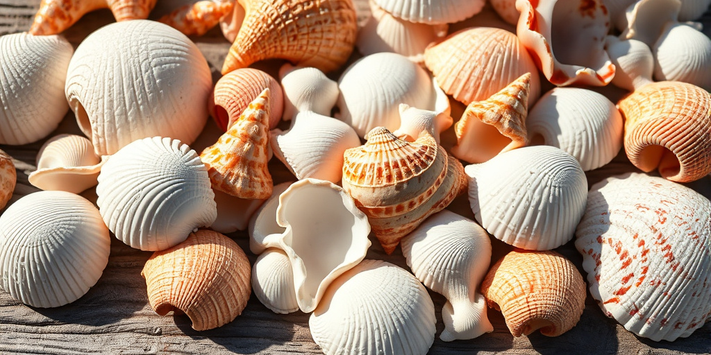 Muscheln für maritime Dekoration