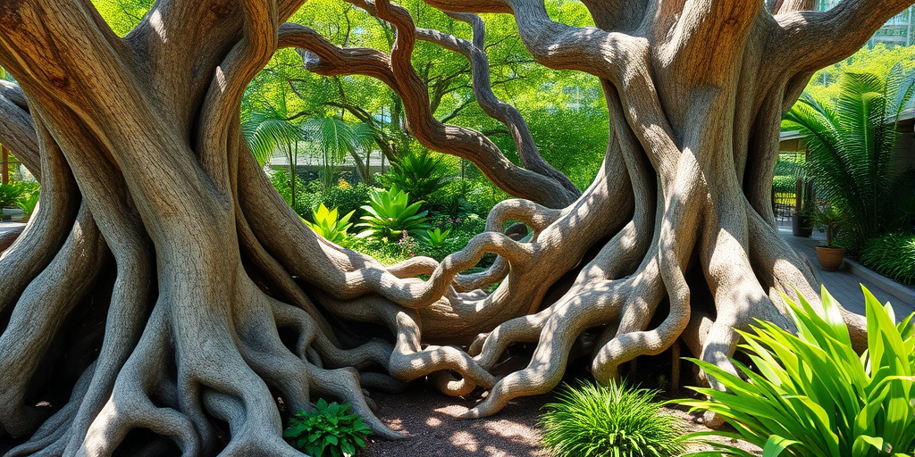 Natürliche Deko-Wurzeln für Garten