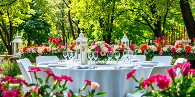 Outdoor-Deko für Konfirmation