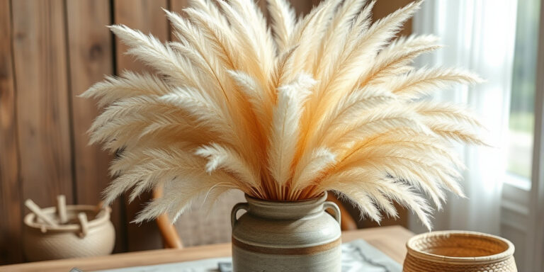 Pampasgras für Boho-Dekoration