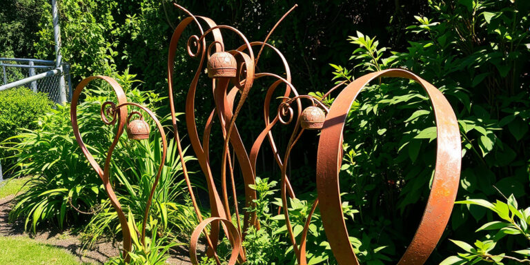 Rostige Gartenkunst für Individualität