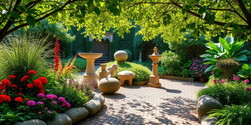 Steindeko für Gartenverschönerung