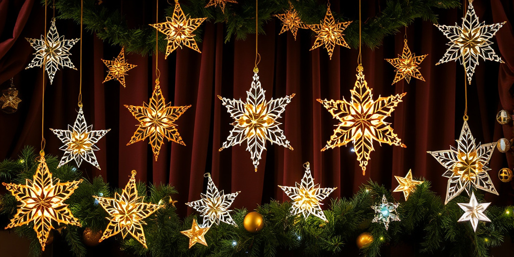 Sternen-Deko für weihnachtliche Atmosphäre