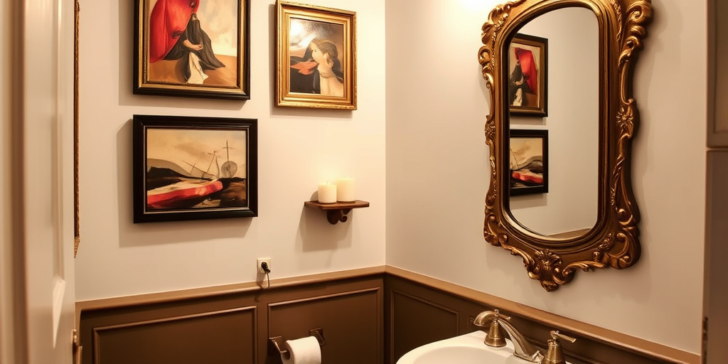 Toiletten Deko Gestaltungsideen - - Wanddekorationen mit Stil