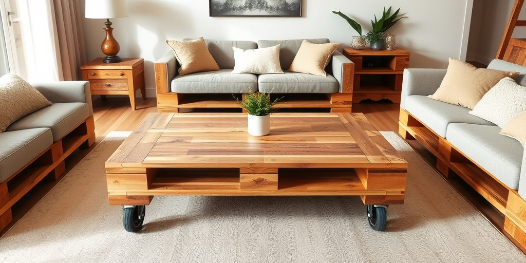 Upcycling Deko Ideen - - Holzpaletten als rustikale Möbelstücke nutzen