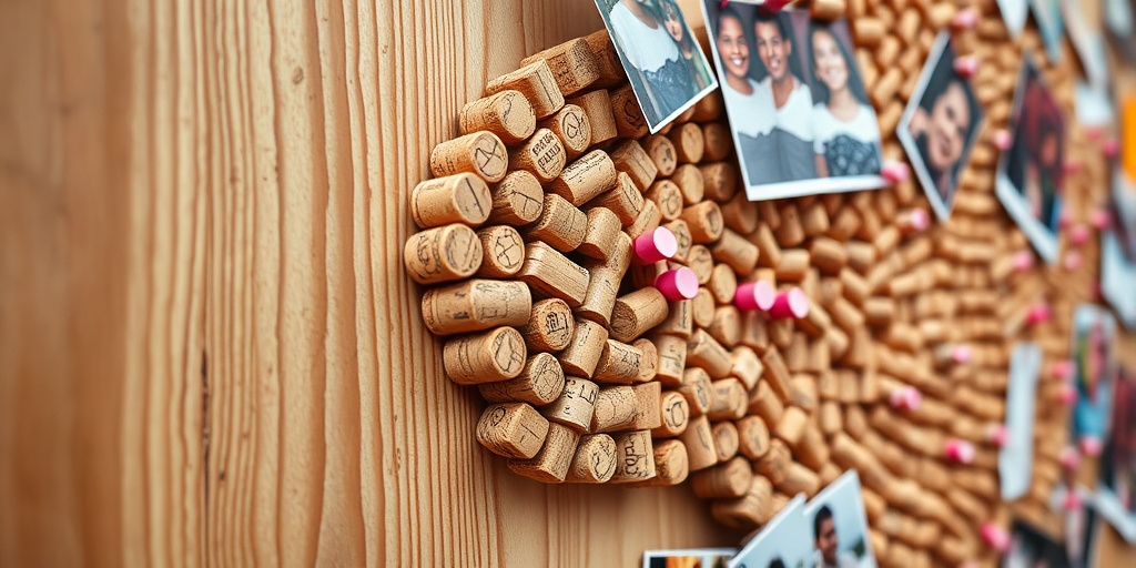 Upcycling Deko Ideen - - Korken in kreative Pinnwände verwandeln