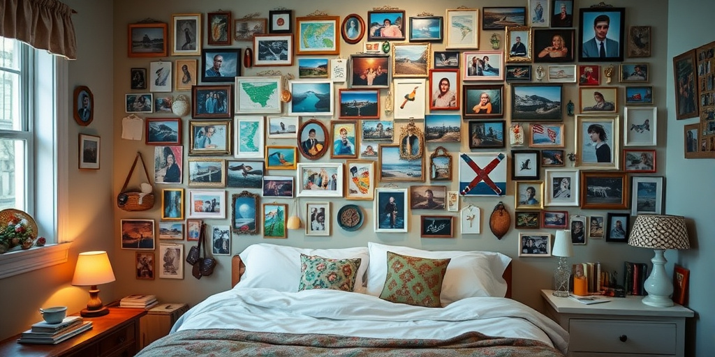 Wanddeko Schlafzimmer - - Persönliche Erinnerungen hervorheben