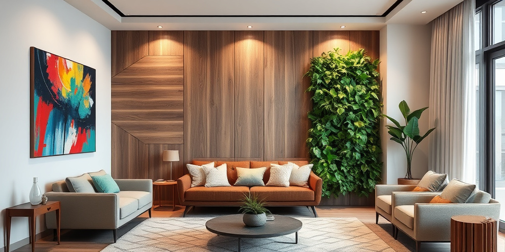 Wanddekoration für Wohnzimmer auswählen