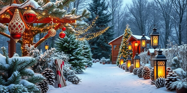 Weihnachtsdeko draußen