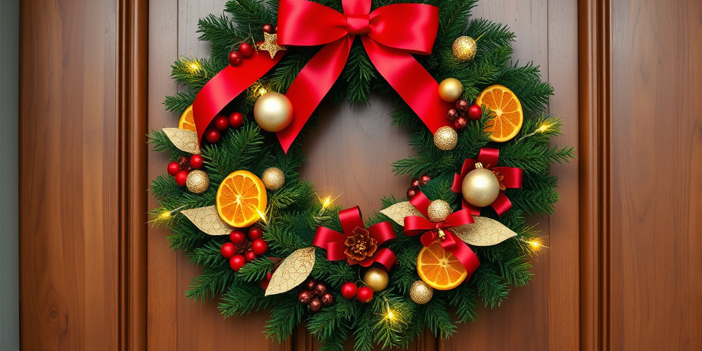 Weihnachtsdeko draußen - DIY Weihnachtskränze für die Haustür